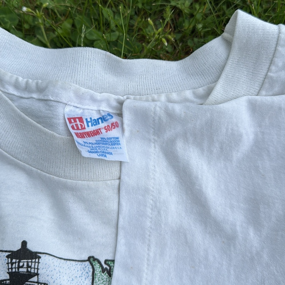 1993 Oregon Lighthouse Coast Vintage T-Shirt - Picture 3 of 6